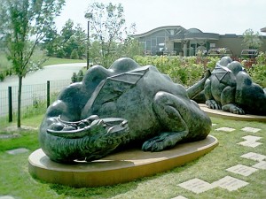sculpture of a dragon