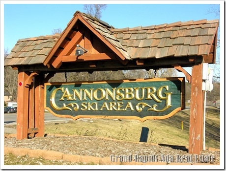 Cannonsburg ski area sign 
