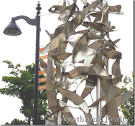 Birds in Flight sculpture downtown EGR