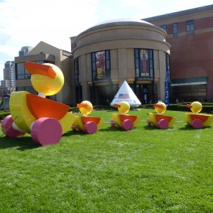 Duck Family Sculpture
